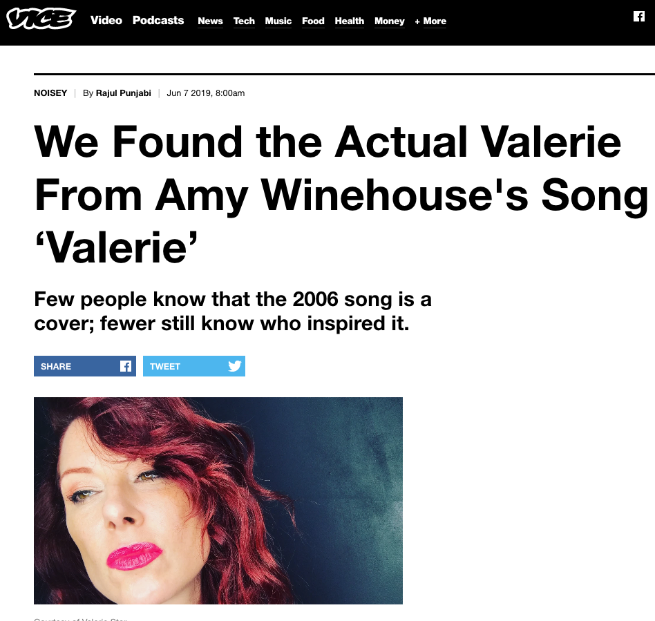 We Found the Actual Valerie From Amy Winehouse's Song ‘Valerie’